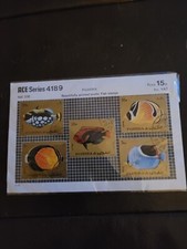 5 Fujeira Stamps Exotic Fish