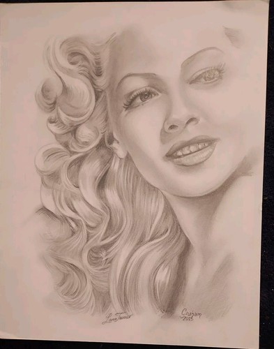 Hand sketched drawing lana - drawing, of