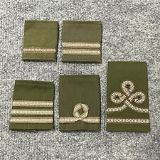 British Army Surplus Sandhurst Officer Cadet Epaulette & Rank Slide Olive Green