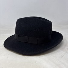 Joules 100% Wool Black Hat, Medium. Pre Owned