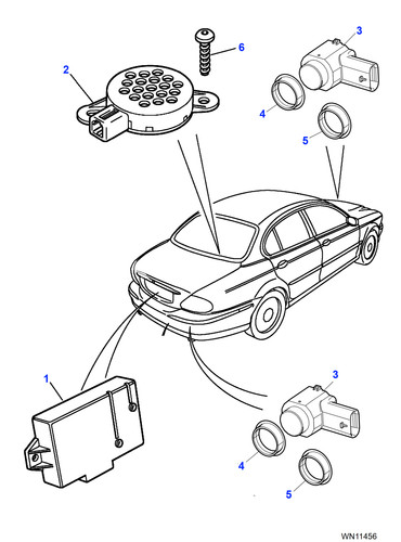 Jaguar reversing aid - jaguar, module