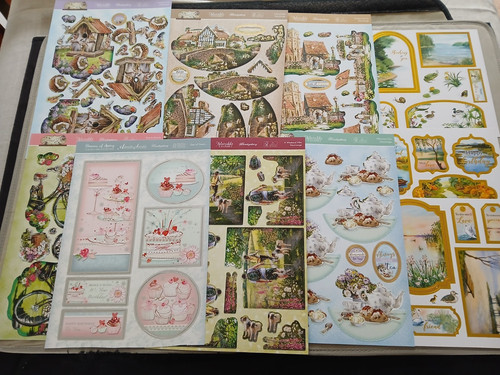 Card making toppers job - card,