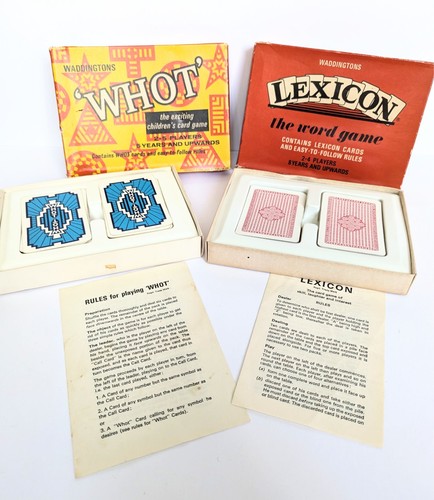Vintage waddingtons card - vintage, games