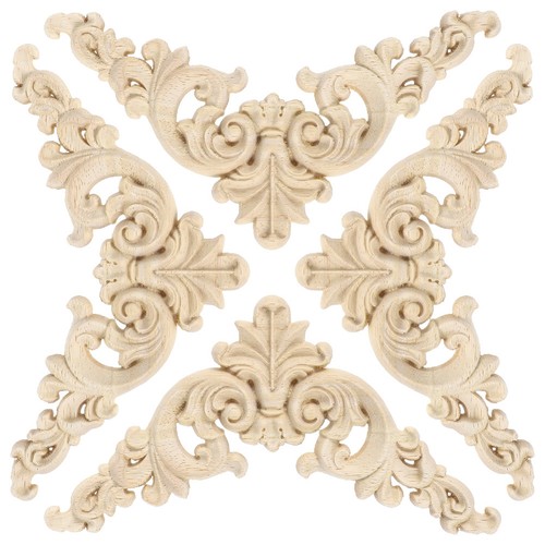 Pcs wooden carved - 4, corner
