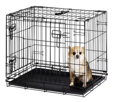24'' Double Door Dog Cage