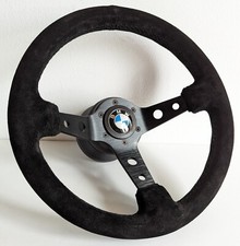 Steering Wheel Fits For BMW Suede Alcantara Sport Deep Dish  E31 E34 E36 92-96'