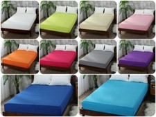 Plain Dyed Deep Fitted Sheet