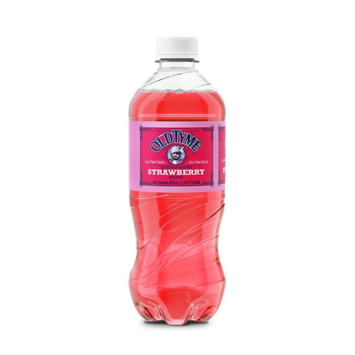 Old tyme strawberry soda 20oz - old,
