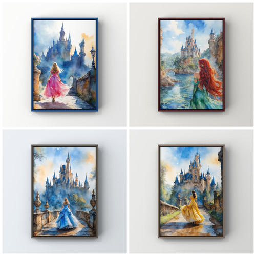 Disney princesses art - a3,