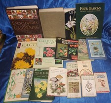 Vintage lot of 19 books bundle, Gardening, Trees, Flowers. 
