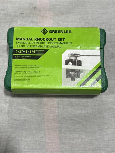 Greenlee manual knockout set - greenlee,