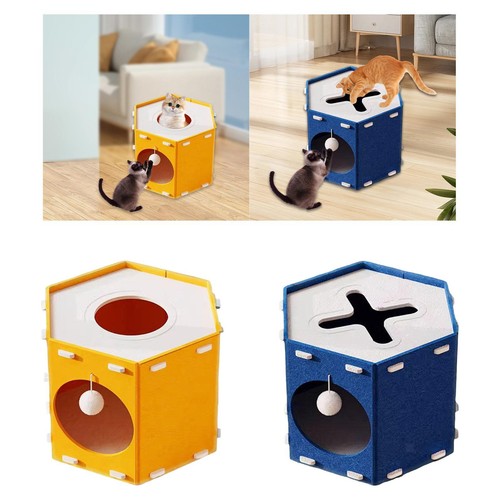 Felt cat house spacious - felt,