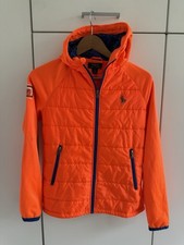 Genuine Polo Ralph Lauren Kids Orange Performance coat w/ hood, L (14-16)
