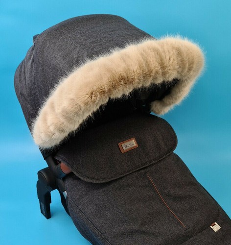 New luxury baby pram - pram, fur