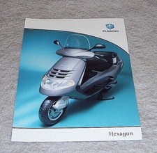 PIAGGIO HEXAGON LX125 LXT180 GT250 SCOOTER BROCHURE January 1999