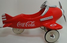 Coca Cola MINI Pedal Car Plane WW2 Metal Ford Aircraft P51 Mustang 1967 1969