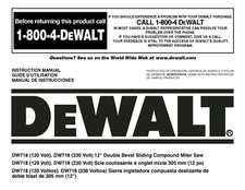 DeWALT DW718 Miter Saw
