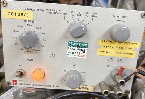Audio oscillator 1311 by - 1311-a,