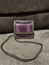 Purple Snakeskin Handbag