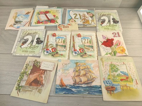 1950s vintage birthday cards - 1950s,