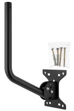 Universal 38mm Wall Mount Bracket for Satellite, CCTV, 4G/5G Antenna, Starlink 