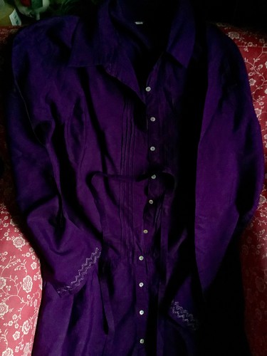 Deep purple dress silver - dress, 10