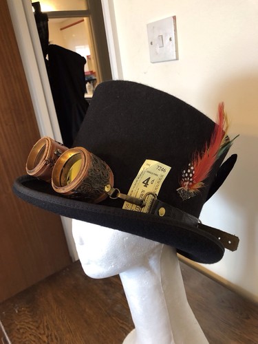Steampunk hat with - with, and