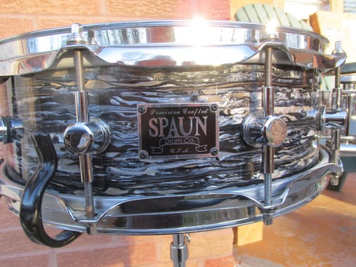 Spaun snare drum black - drum, oyster