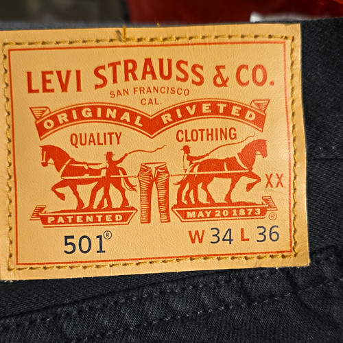 Levi 501 men black denim - 501,