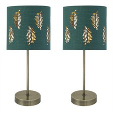 Set of 2 Antique Brass 35cm