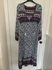 Boho Cotton Folk Dress - Size 14