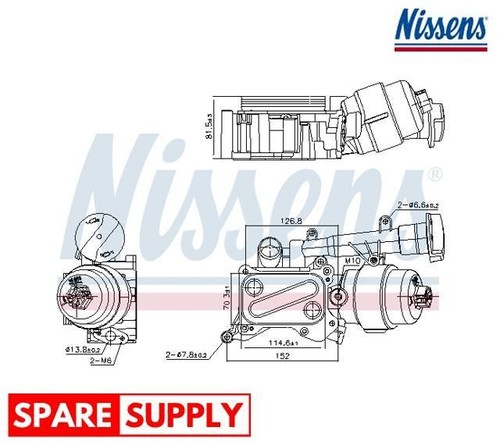 Oil cooler engine - oil, for
