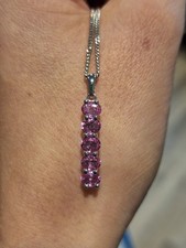 Iliana 18k White Gold AAA Pink