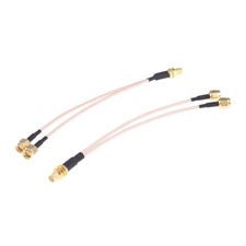 2pcs RP-SMA Female to Dual SMA