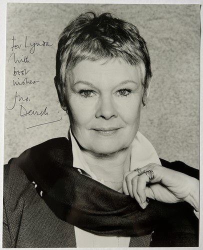 Judi dench autograph mrs brown - autograph,