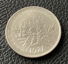 1971 5 Franc France Coin
