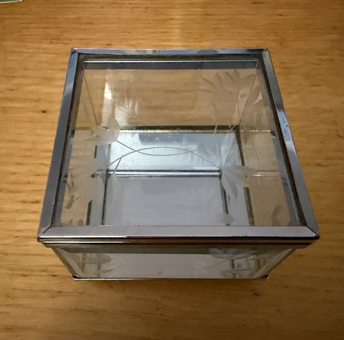 Silverplate edged glass - silverplate-edged,