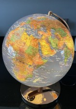 World Globe Atlas Light Up Map