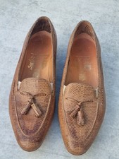 John Lobb Bespoke Loafers Tassel Ladies Leather Shoes Size UK 5 Vintage Rare...