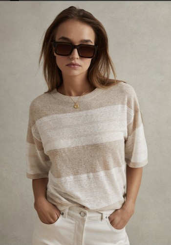 Reiss isla knitted striped - reiss,