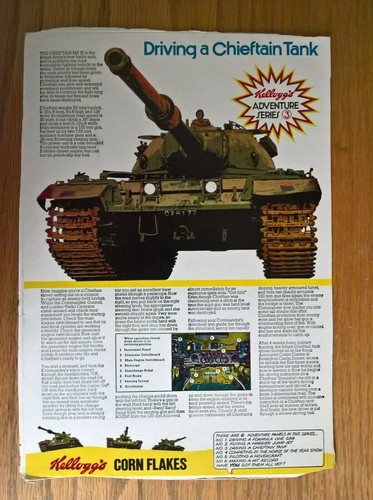 Kelloggs cereal packet back