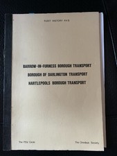 Barrow-in-Furness Borough Darlington Hartlepool Fleet History bus PSV book