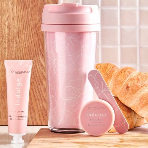 Pink travel mug cup gift - mug, set