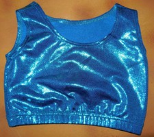 Metallic Foil Spandex Crop