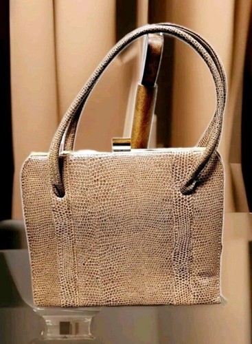 Vintage 1950s beige lizard - 1950s,