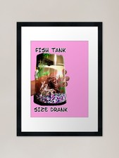 Fish tank size drank - fish, framed