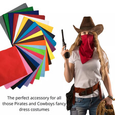 45% cotton plain bandanna cow