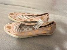 Brand New next girls shoes slip on in peach colour SIZE 3 BNWT