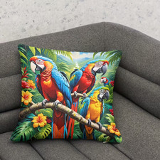 Beautiful  parrot  print sofa