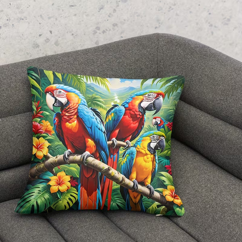 Beautiful parrot print sofa - ,